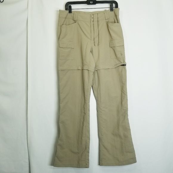 The North Face Convertible Shorts Pants in color‎ Khaki size 14 women's - Picture 3 of 16